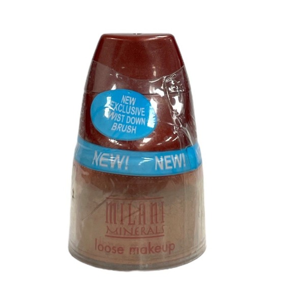 Milani Minerals Loose Makeup 03 Creamy Natural w/ Twist-Down Brush Sealed - Picture 2 of 3